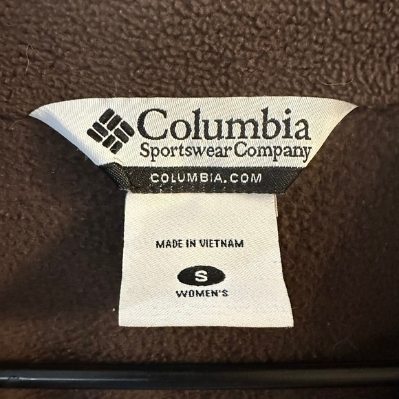 Columbia Sportswear Women's Fleece Jacket Brown Full Zip Size S Lightweight Warm - Picture 4 of 8